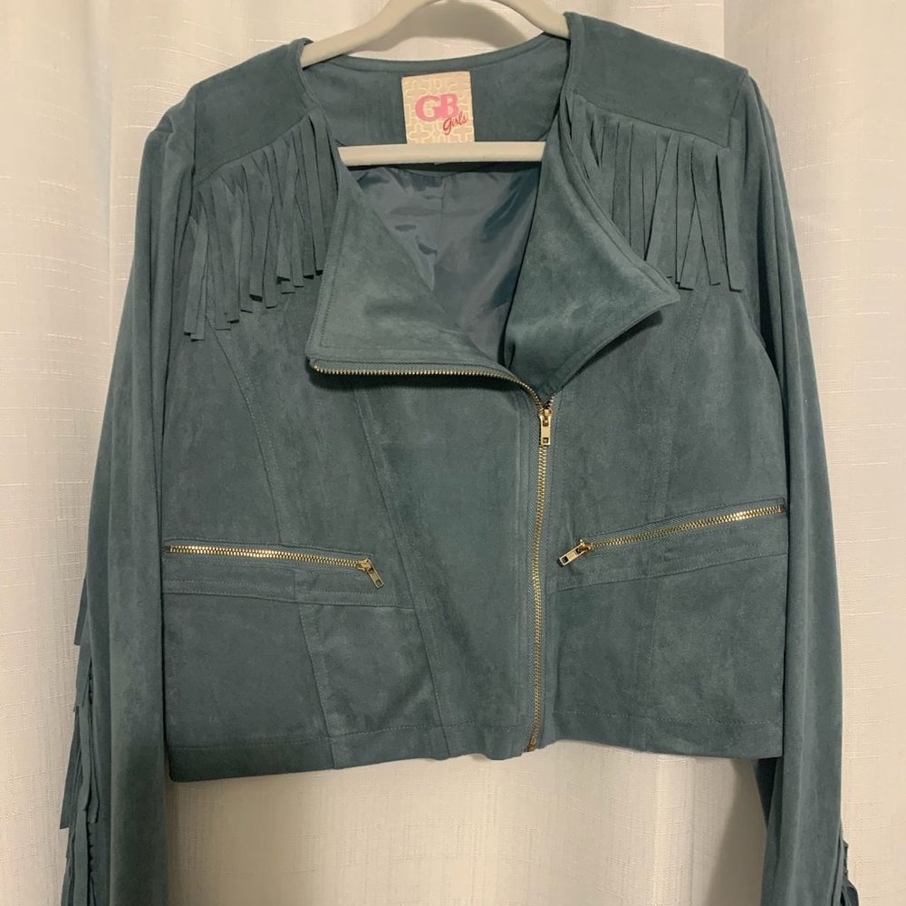 Gianni Bini Girls Fringe Cowgirl Jacket